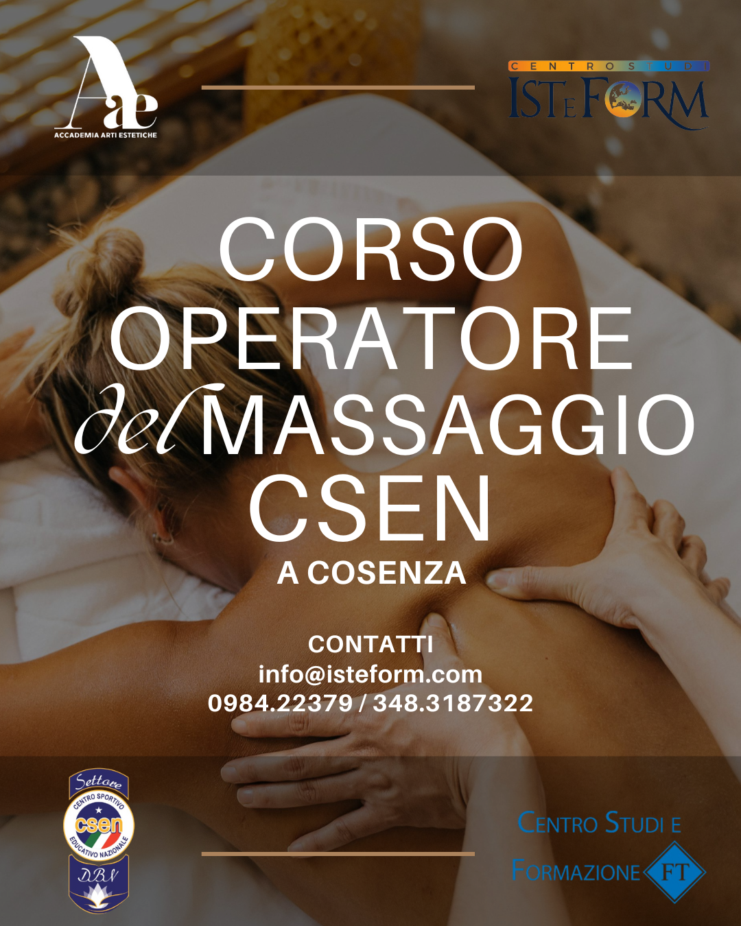 Corso Operatore del Massaggio CSEN
